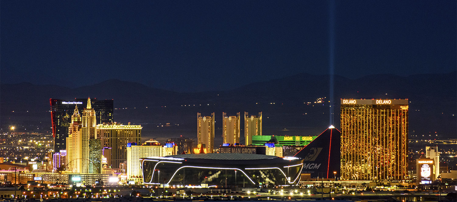 拉斯维加斯体育场的景色